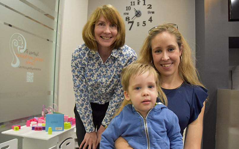 Jayne Reid with Simone and Conner